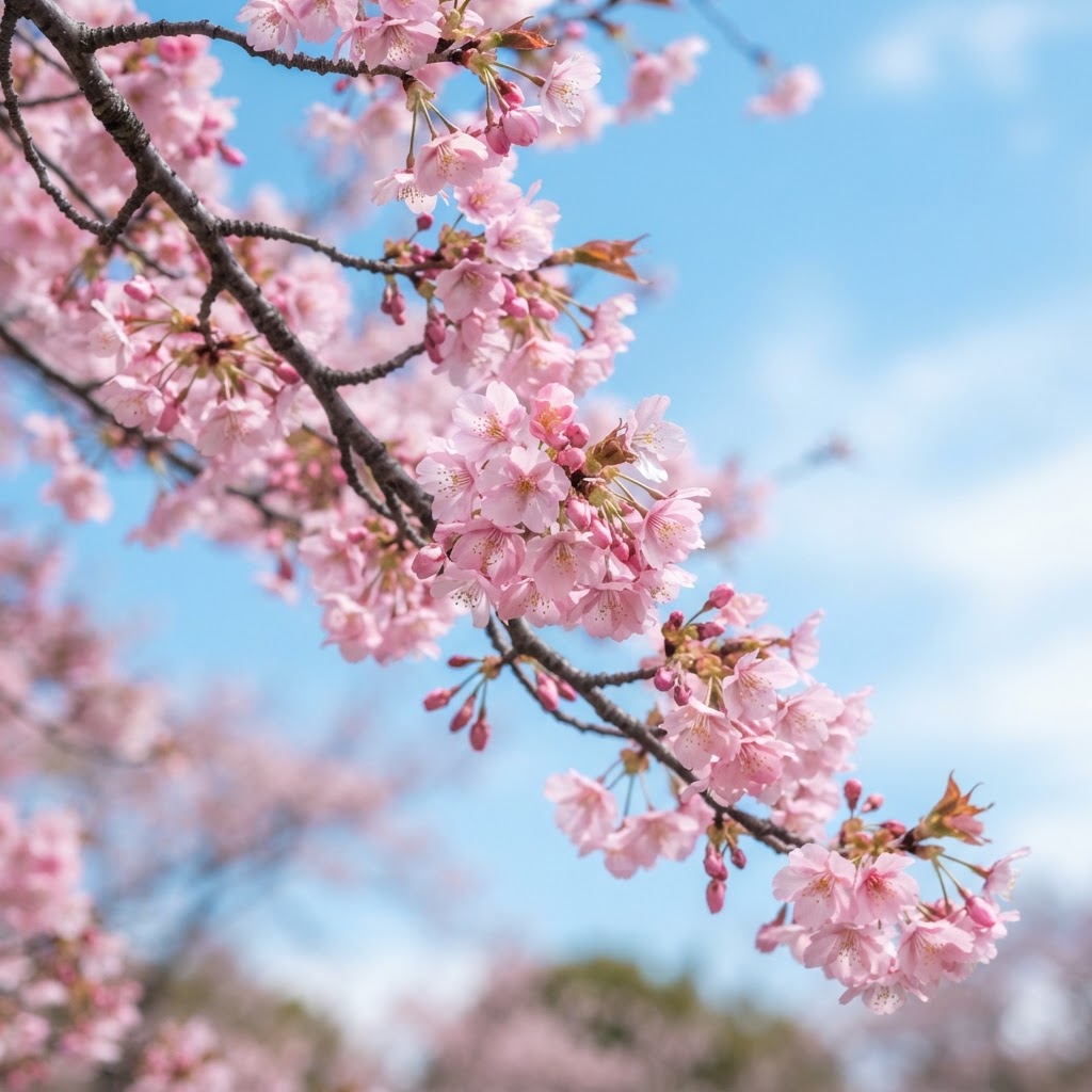 Sakura blossoms in full bloom