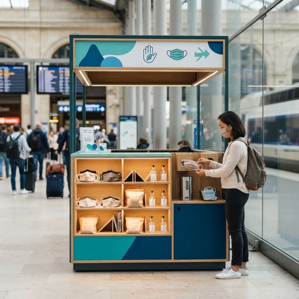 Plastic-Free Travel Health Stations - AI generated hero