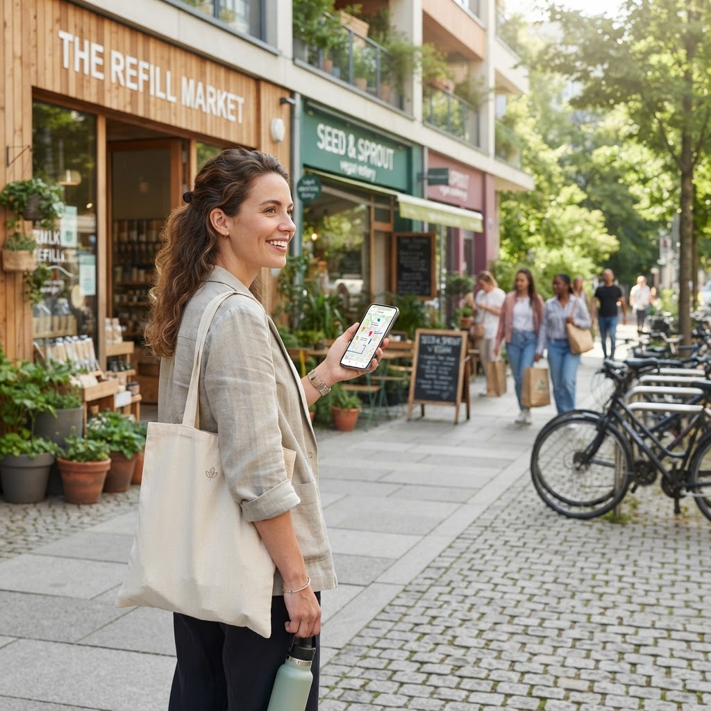 A Guide to Sustainable Local Businesses - AI generated hero