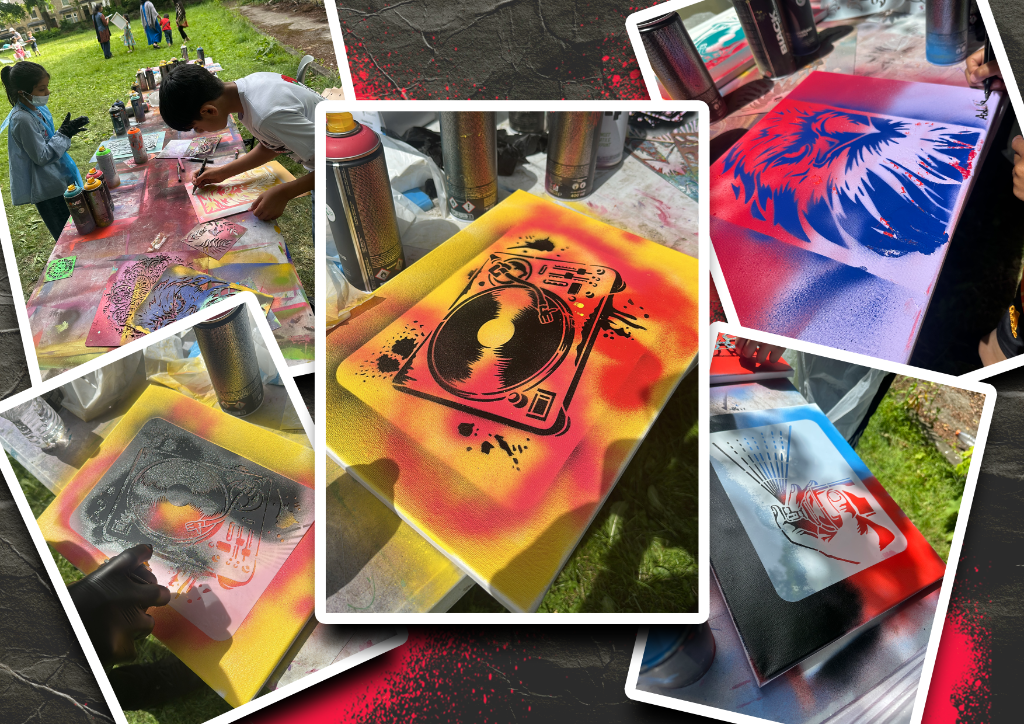Keighley Youth Focus Live Graffiti Workshop