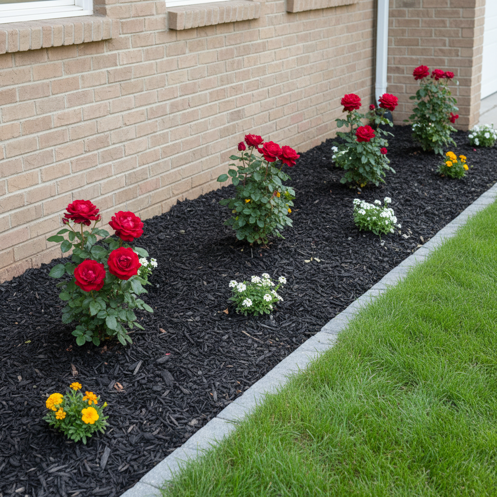 Flower bed planting