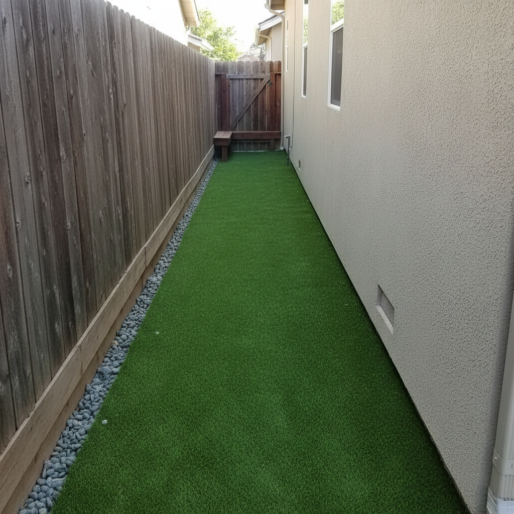 Side yard turf