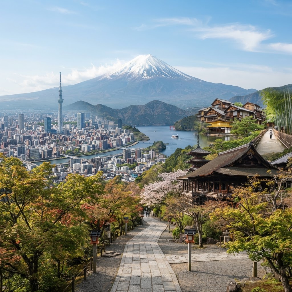 Tokio + Monte Fuji + Kyoto 12D/11N