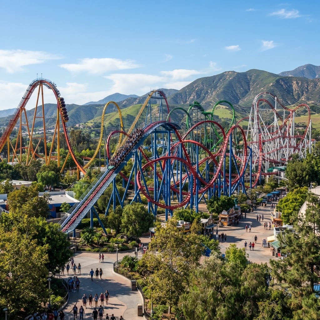 Six Flags Magic Mountain Thrills 4D/3N