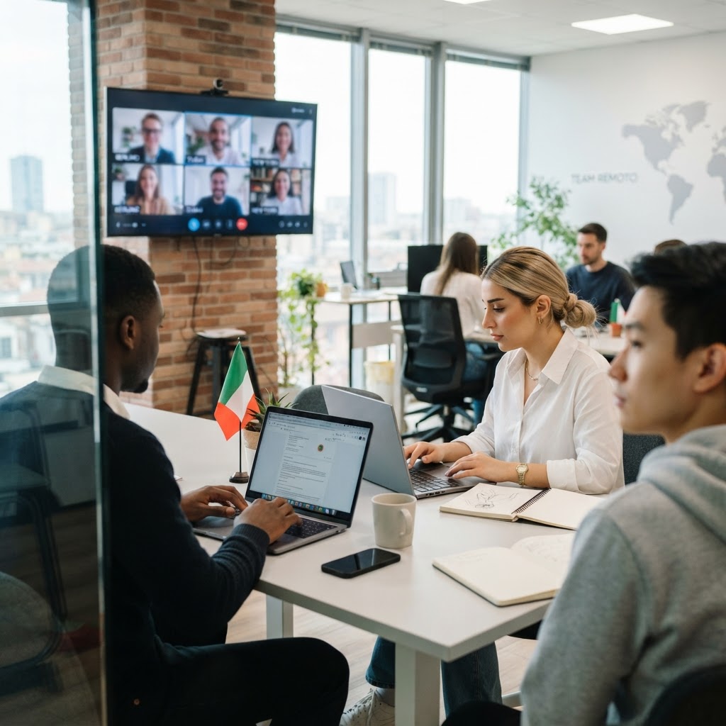 Uffici virtuali, hub locali e team remoti: la guida operativa per le PMI italiane che vogliono essere presenti nei mercati esteri senza aprire una sede fisica nel 2025