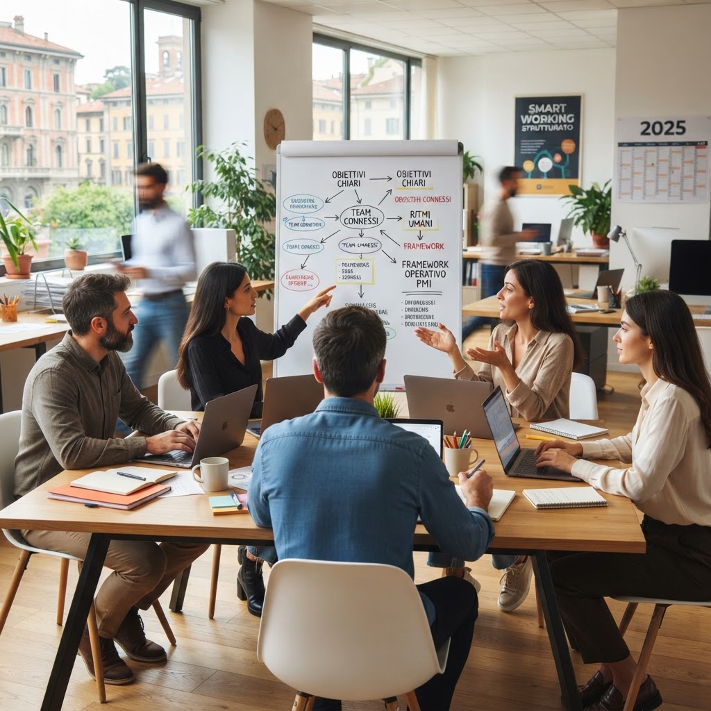 Obiettivi chiari, team connessi e ritmi umani: il framework operativo per le PMI italiane che vogliono fare dello smart working strutturato il loro vero motore di produttività nel 2025