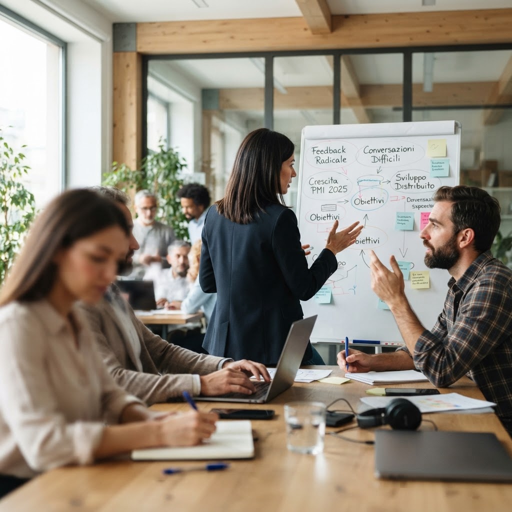 Feedback radicale, conversazioni difficili e sviluppo distribuito: la nuova architettura del coaching manageriale che sta trasformando le PMI italiane in organizzazioni capaci di crescere da dentro nel 2025