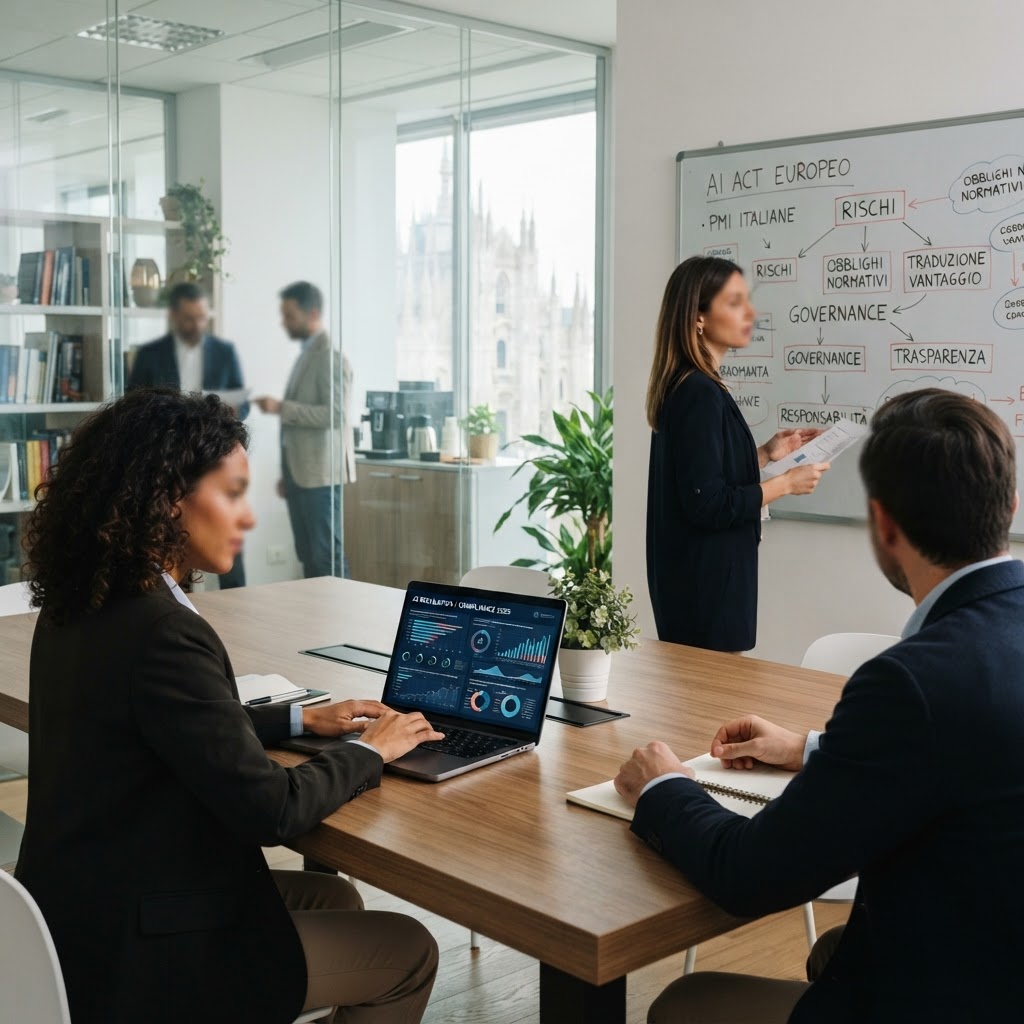 AI Act europeo e obblighi per le PMI italiane: la guida normativa completa per capire chi rischia, cosa cambia e come trasformare ogni adempimento in vantaggio competitivo strutturale nel 2025