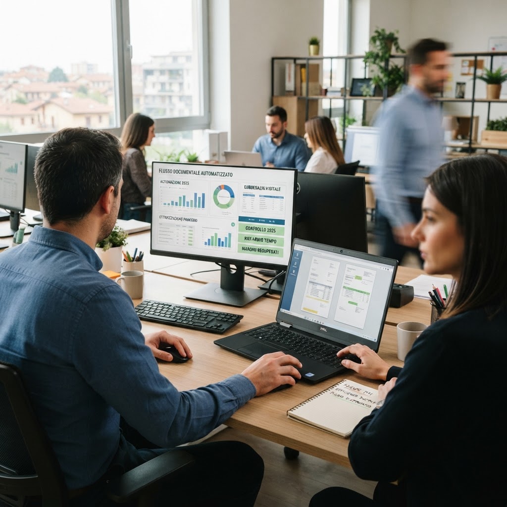 Piattaforme integrate e automazione documentale: le PMI italiane che hanno trasformato la burocrazia interna in flusso digitale e stanno recuperando ore, margini e controllo nel 2025