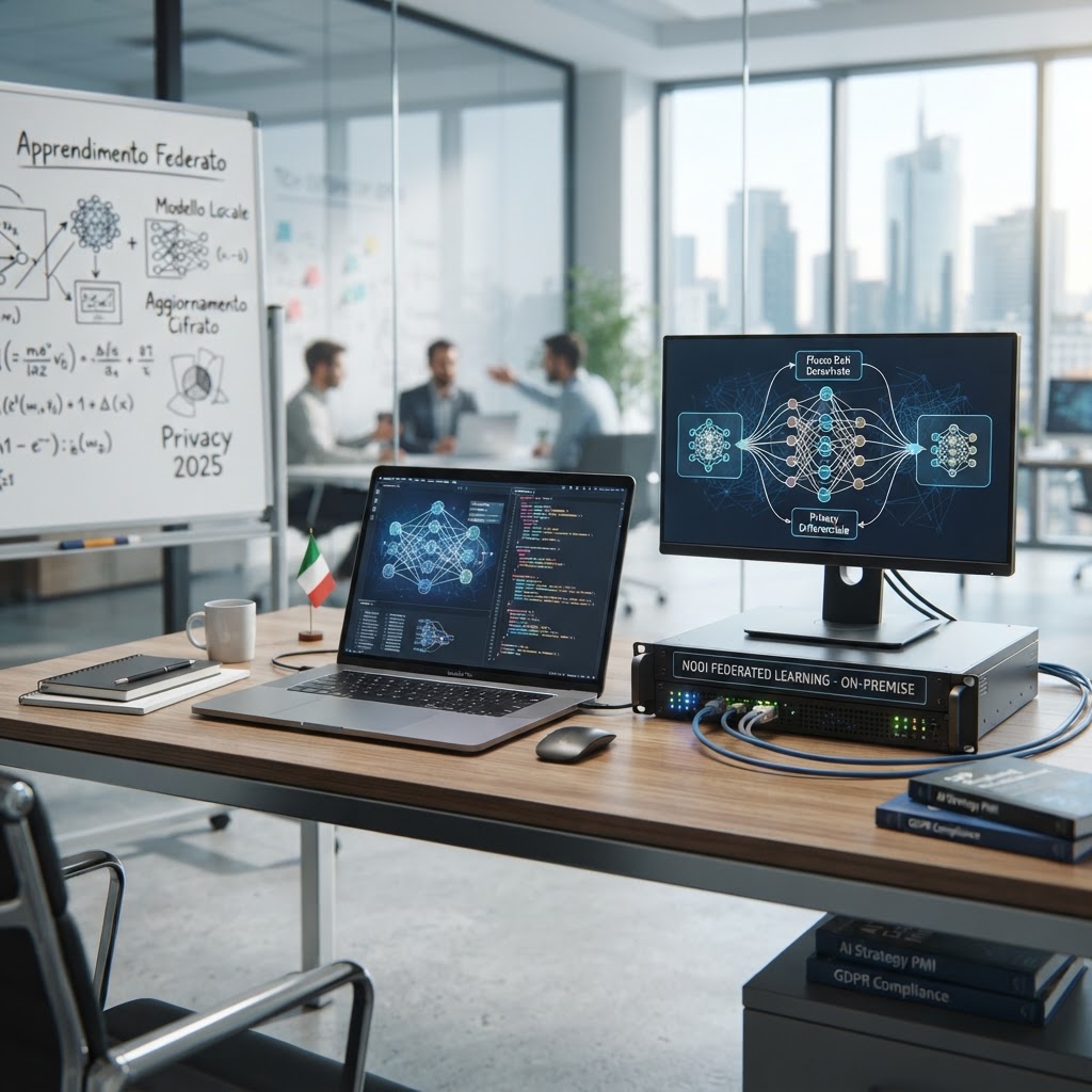 Federated learning, privacy differenziale e modelli on-premise: la guida strategica per le PMI italiane che vogliono addestrare l'intelligenza artificiale sui propri dati senza cederli al mondo nel 2025