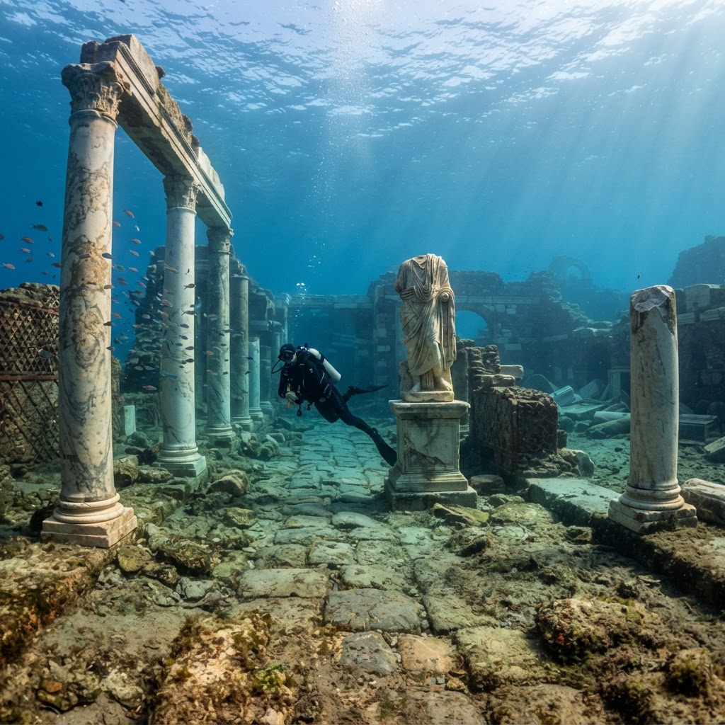 Baia sommersa: la città romana che riposa intatta sotto le acque del golfo