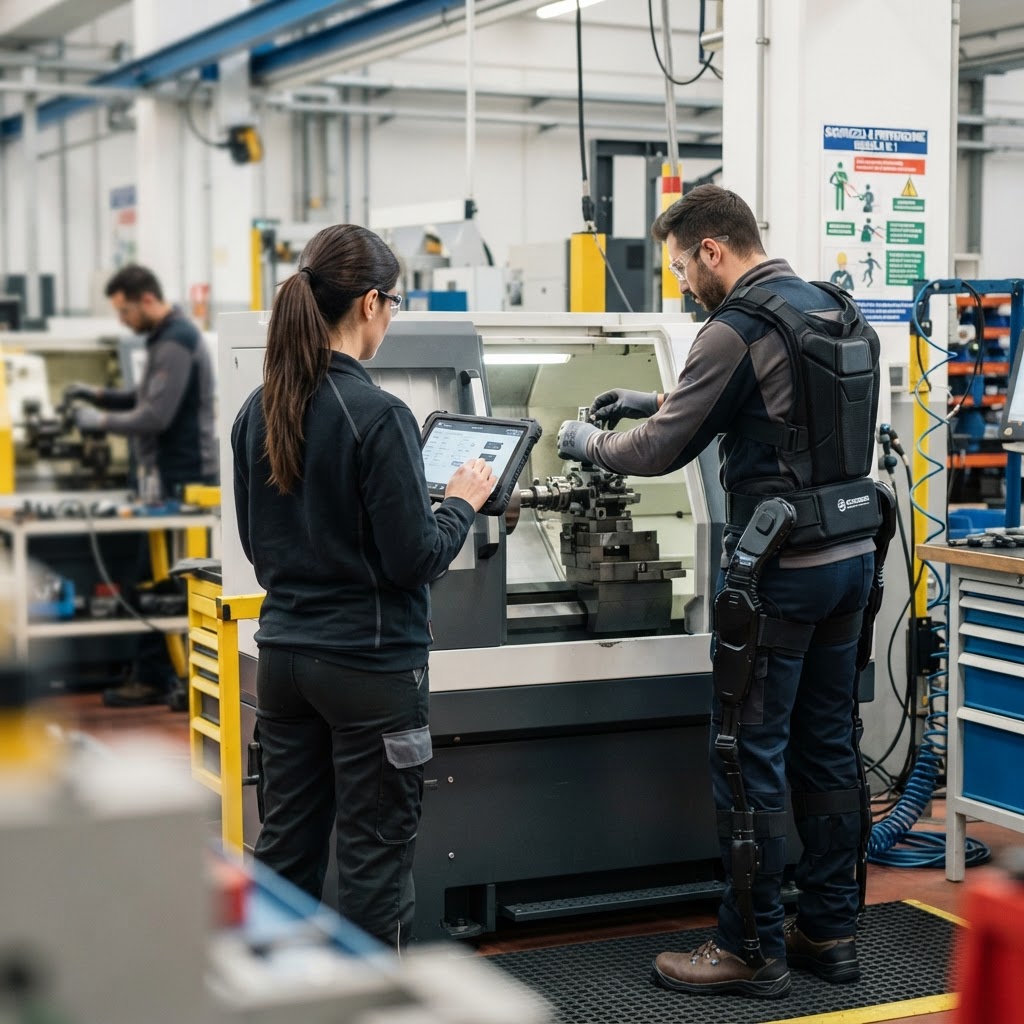 Manutenzione predittiva, esoscheletri e cultura condivisa: la sicurezza sul lavoro nelle PMI italiane che smettono di reagire e imparano a prevenire
