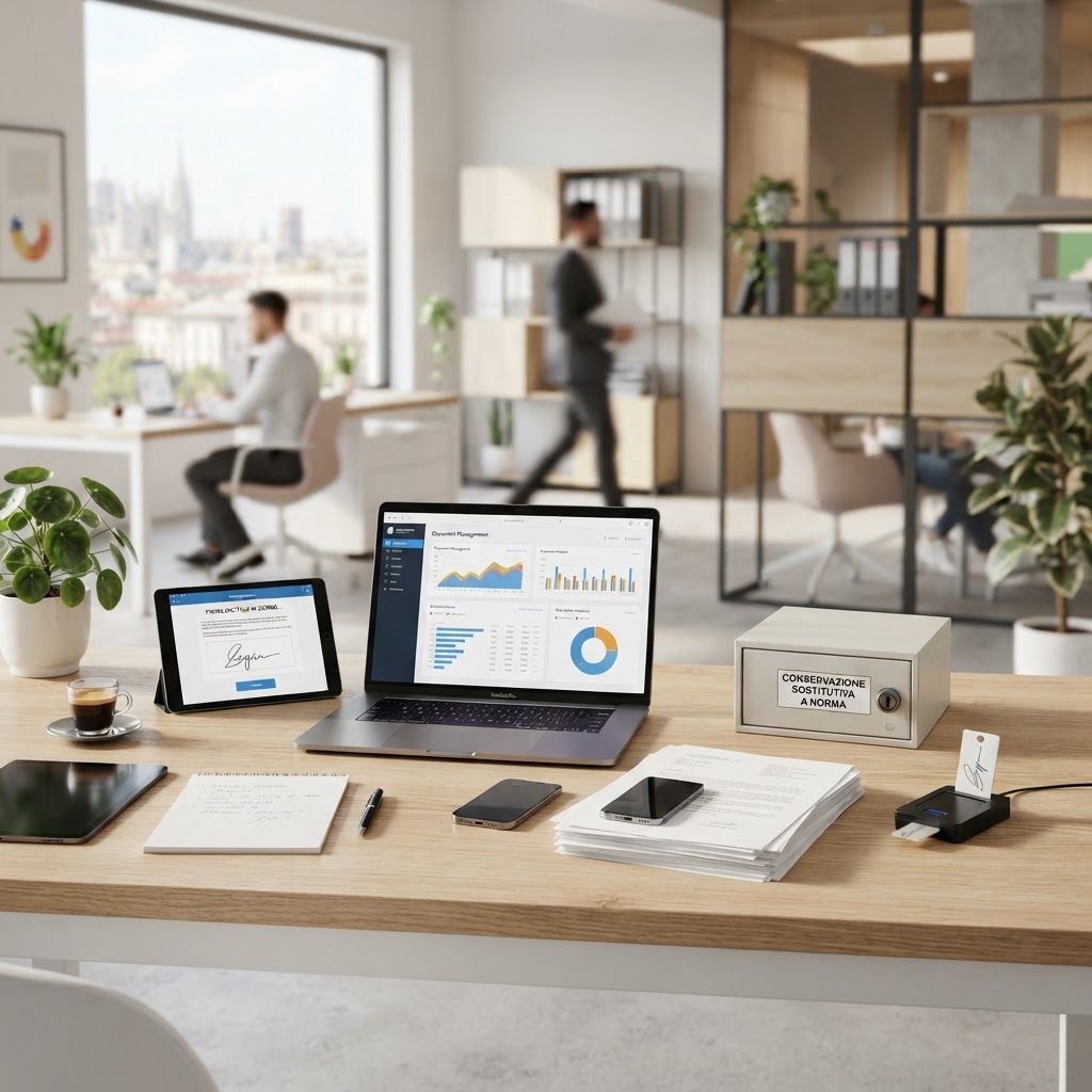Firme digitali, conservazione sostitutiva e dematerializzazione documentale: la guida normativa completa per le PMI italiane che vogliono trasformare ogni obbligo burocratico in un sistema snello, sicuro e a prova di ispezione nel 2025