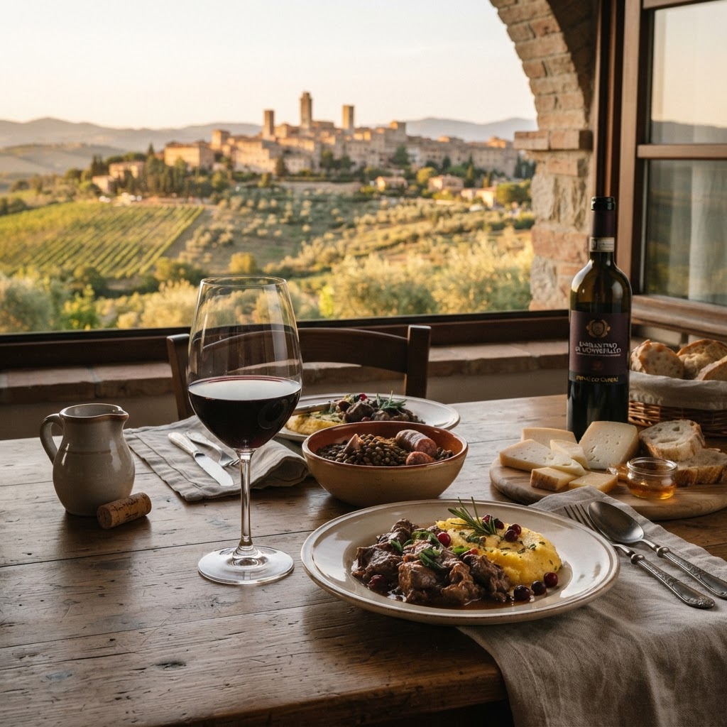 Sagrantino di Montefalco: il vino più tannico d'Italia e la tavola umbra