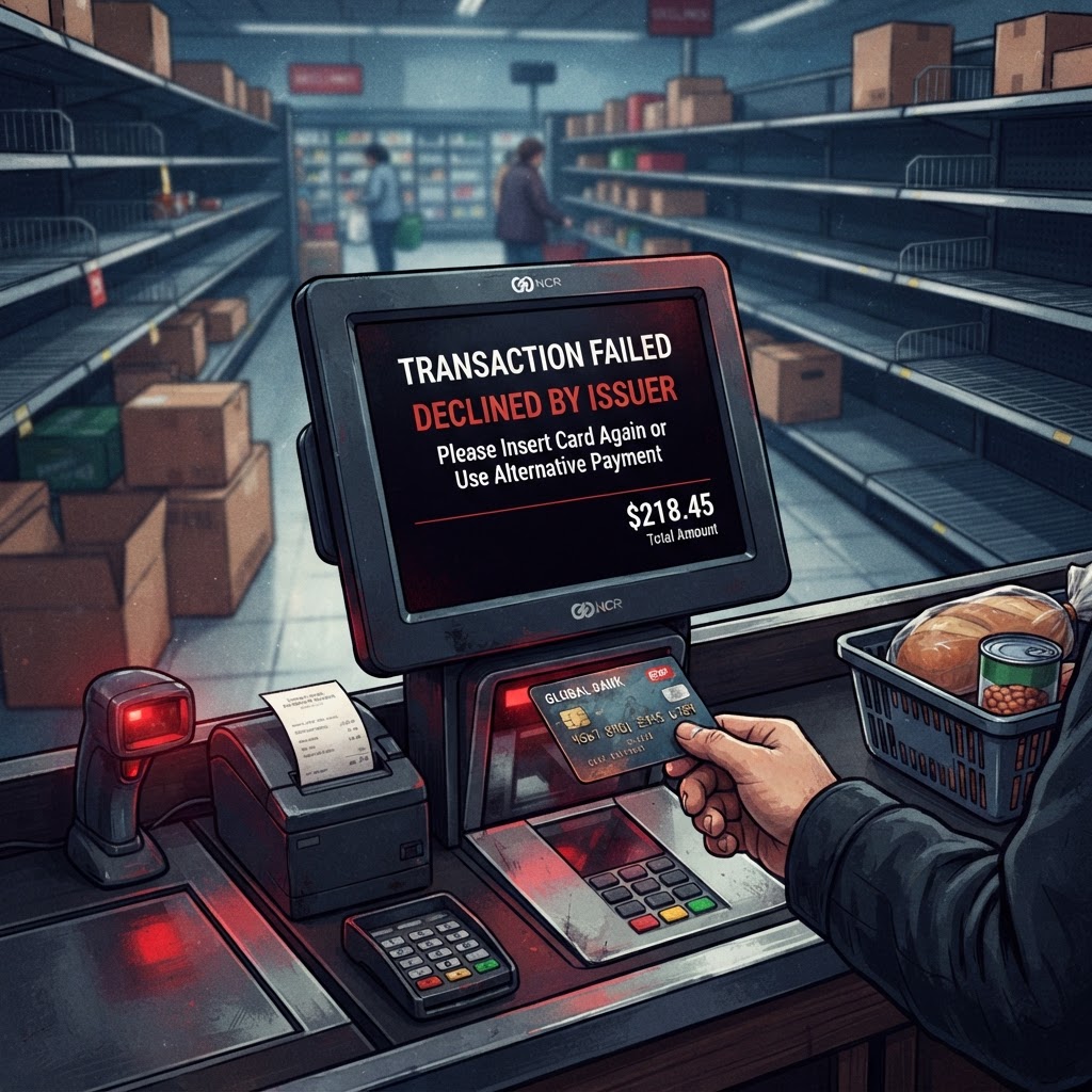 Local residents find that digital wealth often fails to materialize at the point of sale.