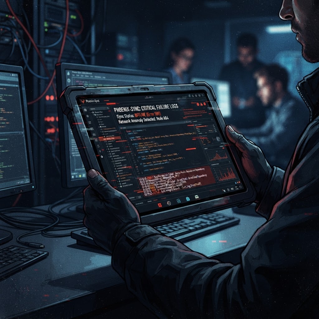 The 'Warsaw Sync' error logs, highlighting the exact moments where simulation data and real-world military reports intersected.