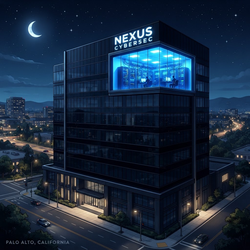 The epicenter of the investigation: a private research facility where cybersecurity experts are mapping the simulation's seams.