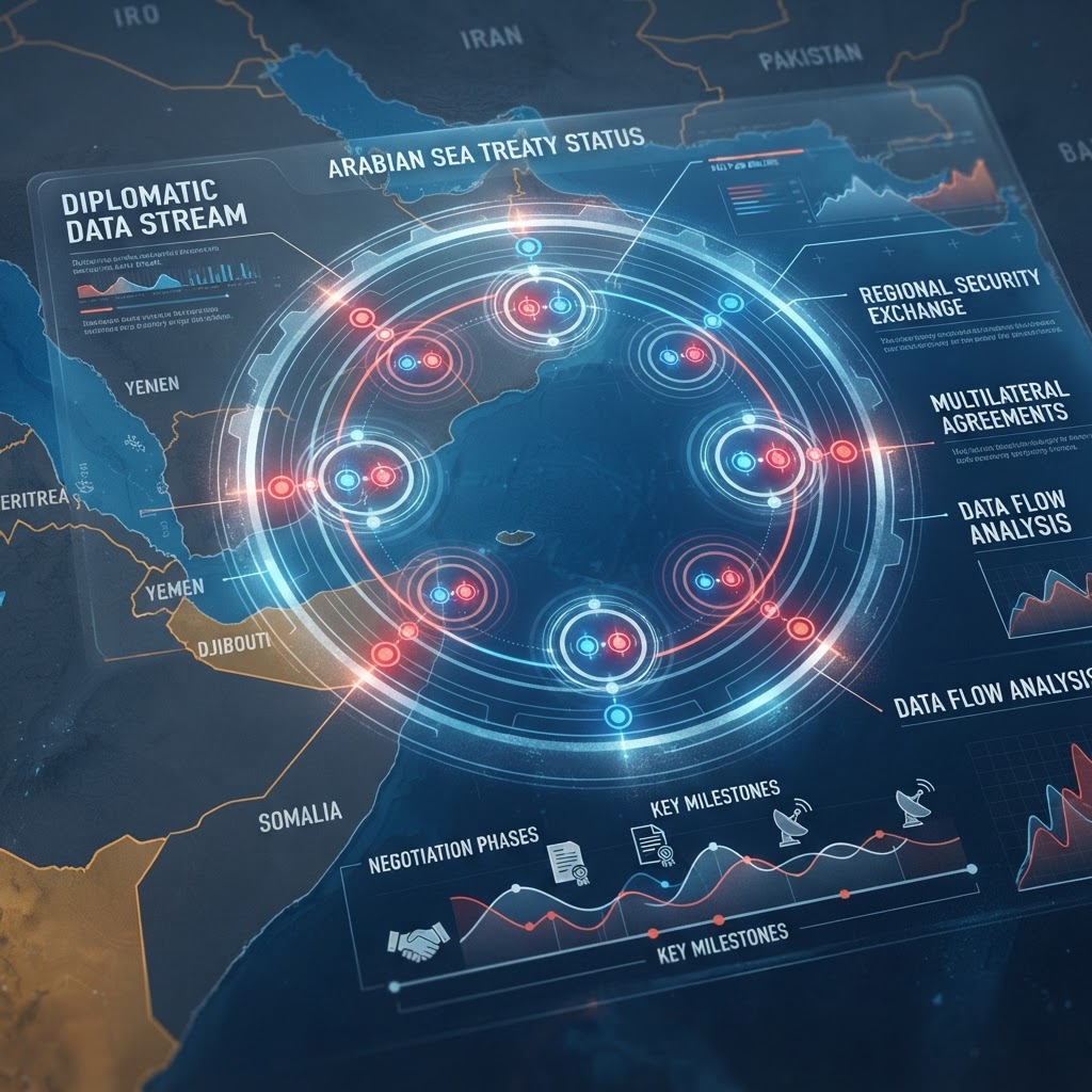 Metadata visualization from the summit suggests a repetitive loop in regional security response data.