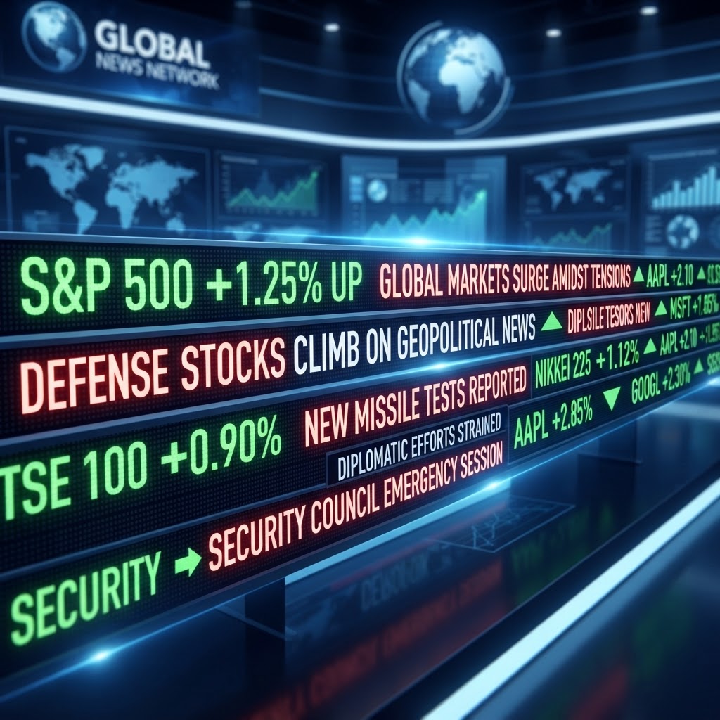 The paradox of rising wealth indicators set against the backdrop of escalating international military tension.