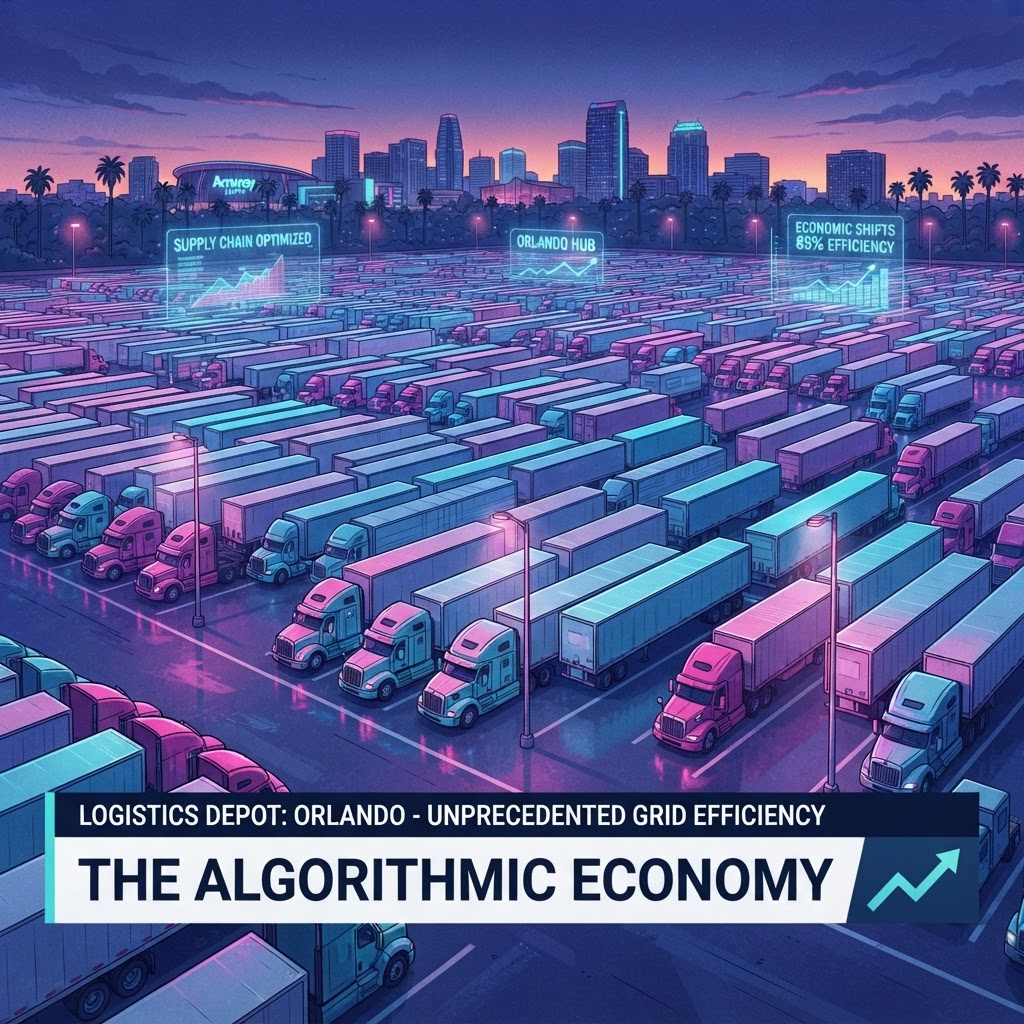 The unnatural symmetry of the logistics hubs suggests a system-level correction.