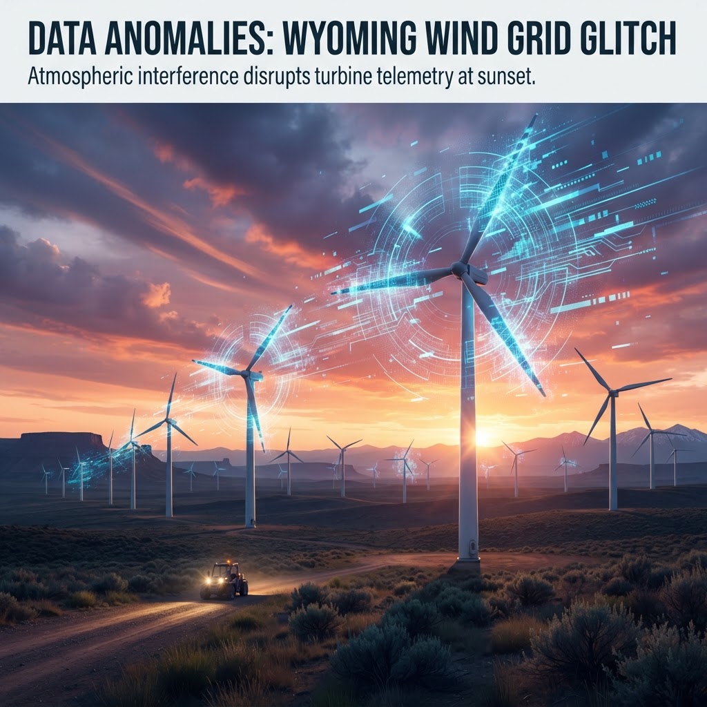 Wyoming Wind Farm Sensors Log Impossible 'Null-Vector' Energy Patterns During Hurricane Isaias