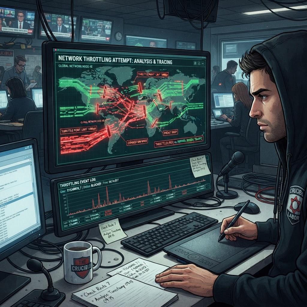 Telemetry logs captured by the Crucible team reveal the specific 'resource throttling' triggers active within the simulation.