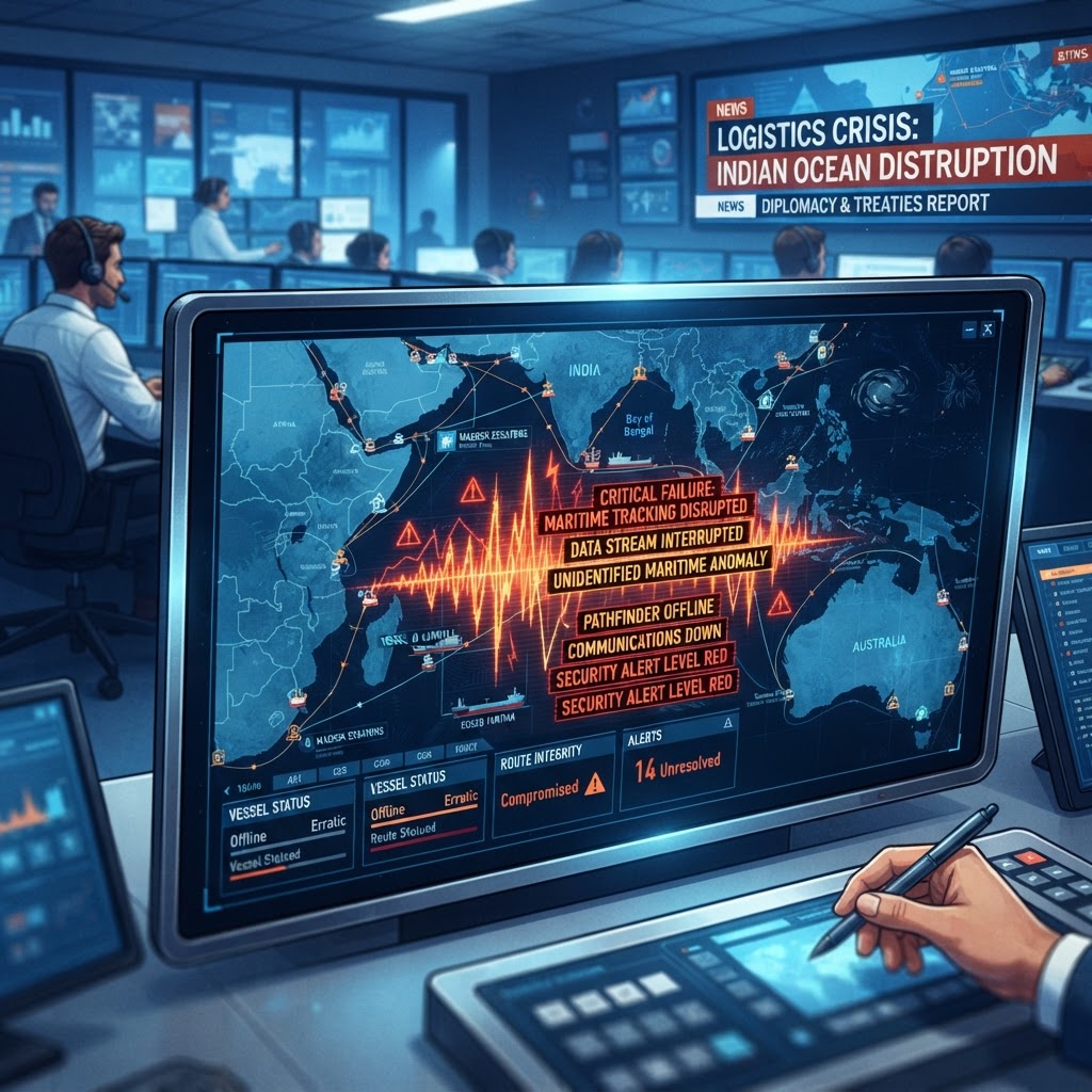Operators in Mumbai monitor the inexplicable latency spikes occurring within the port's automated scheduling software.