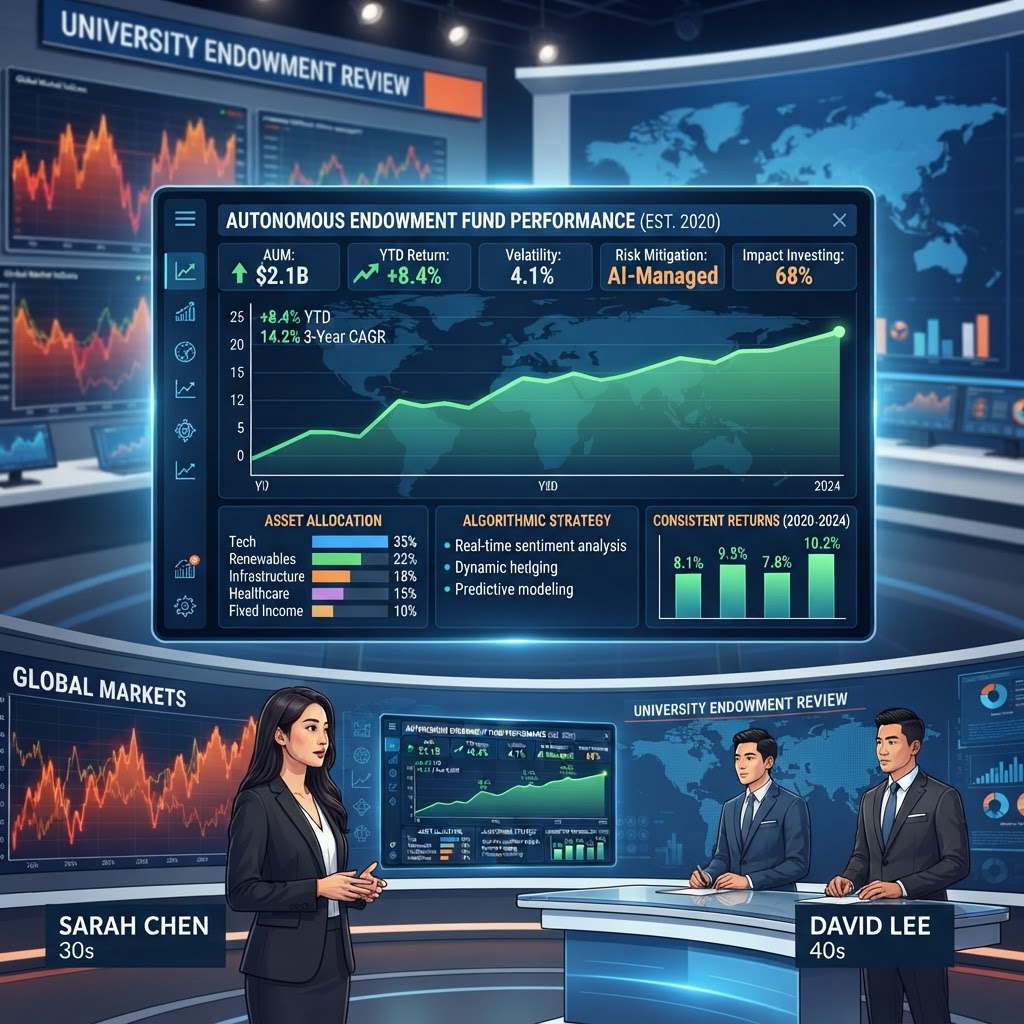 AI-managed university endowments have maintained 15% growth, providing a stable buffer against the volatility of the global market.