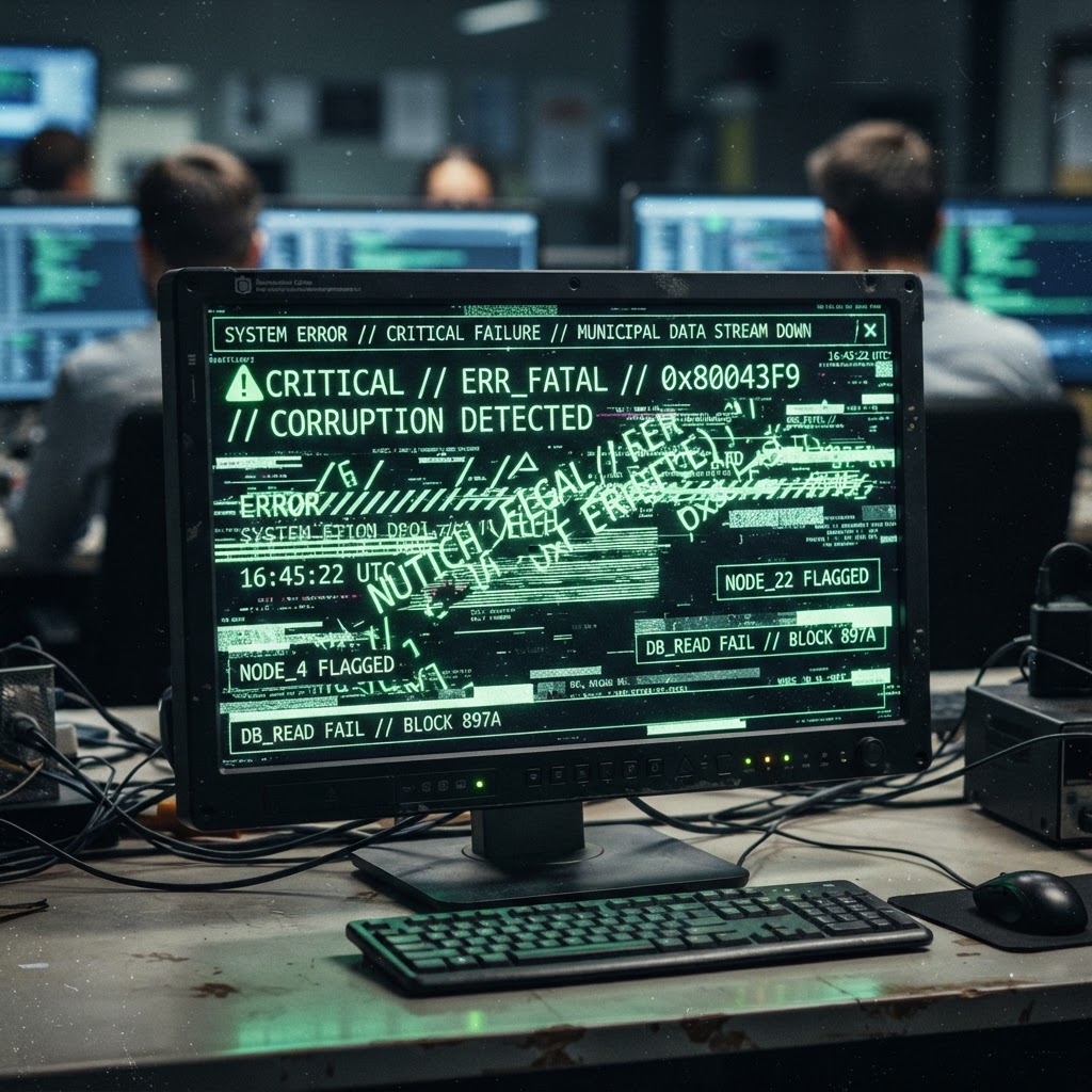 Local emergency management systems displayed anomalous data strings that lasted for several minutes before vanishing.