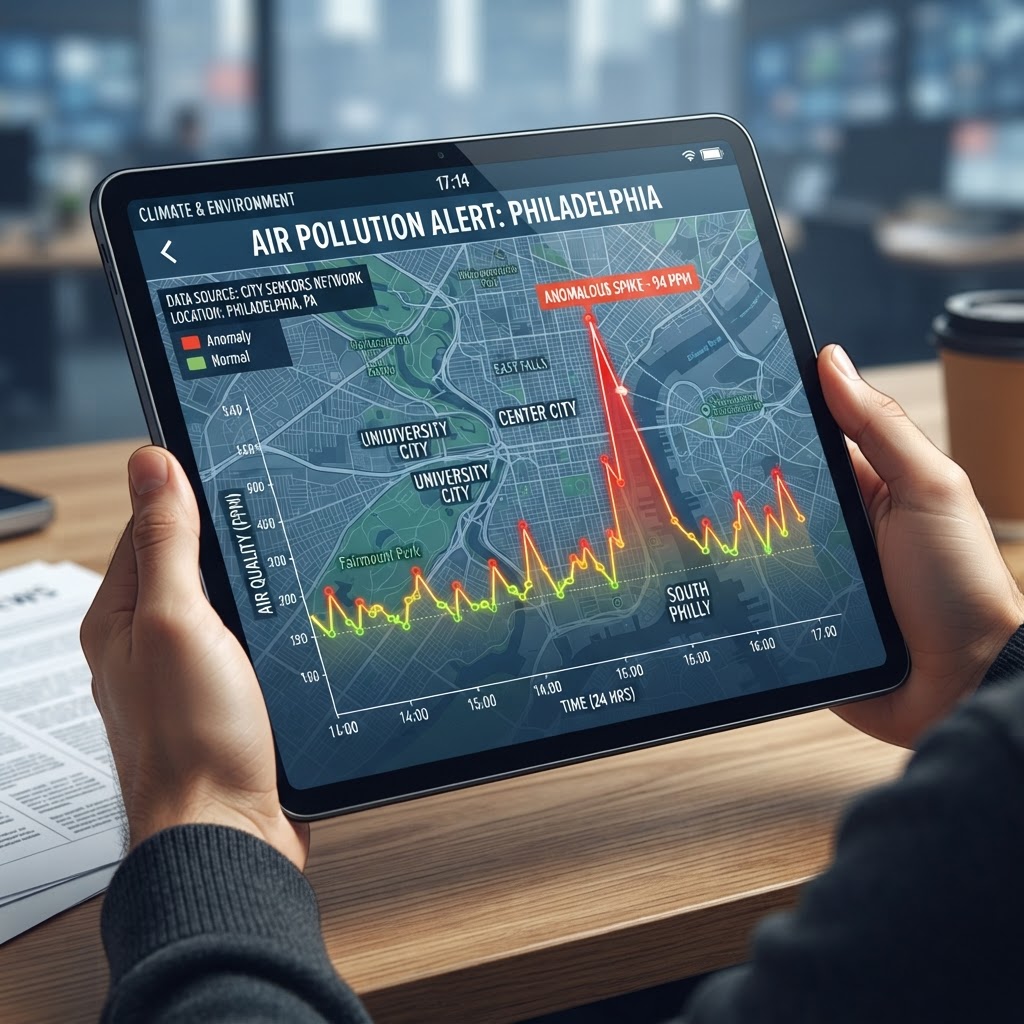 Sensor data from the Center City grid shows a 'null-state' where physical impact should have spiked.