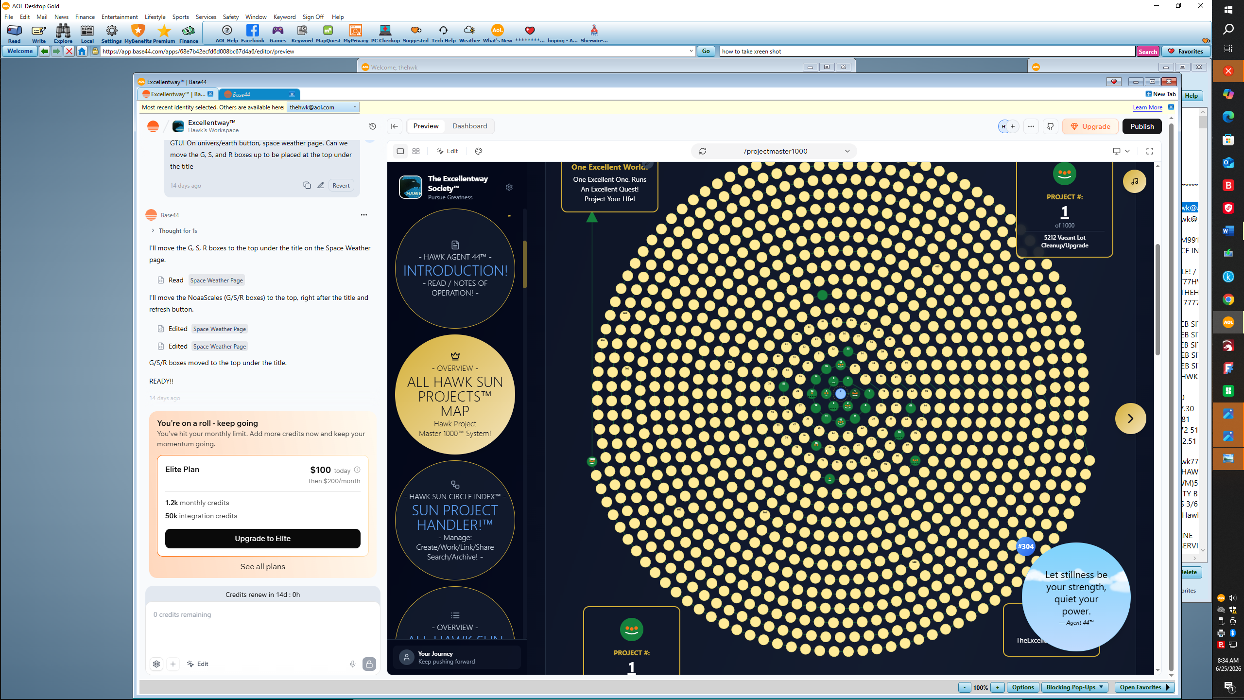 Hawk Sun Circle Map™ Index template preview