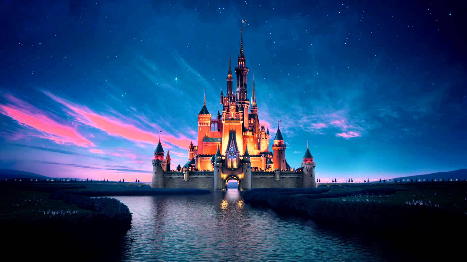 Cinderella's Castle at dusk