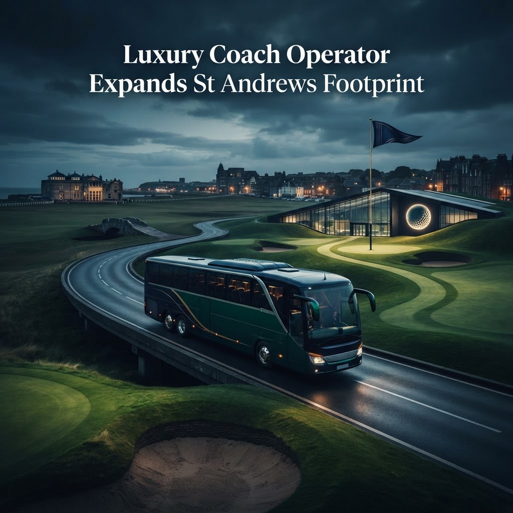 Luxury Coach Operator Expands St Andrews Footprint to Meet Surging Golf Tourism Demand