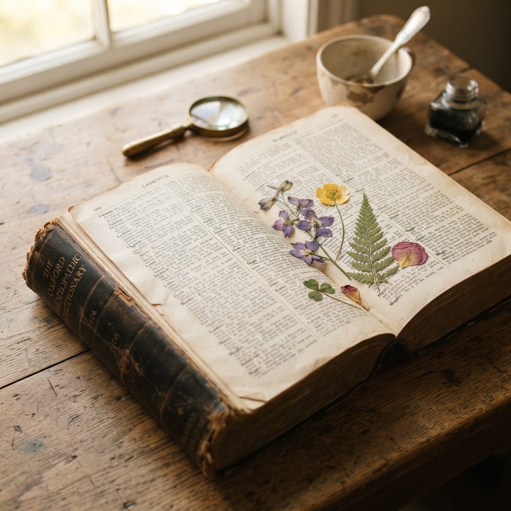 Memorial photo of The Dictionary With the Pressed Flowers