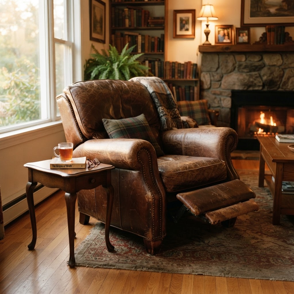 Memorial photo of Dad's Leather Recliner