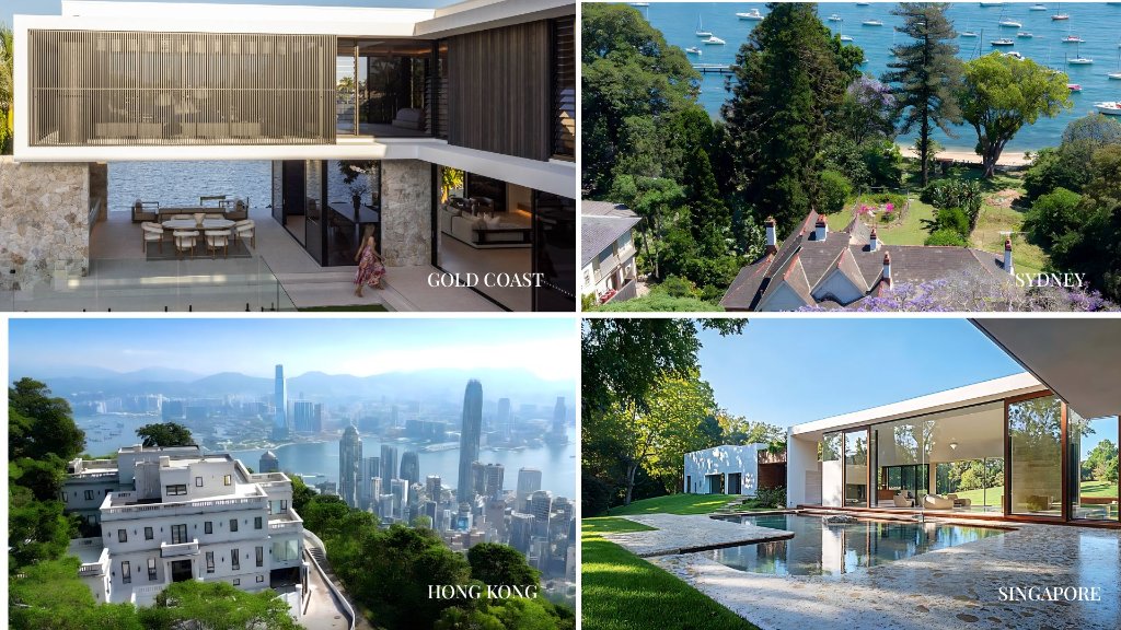 Gold Coast, Sydney, Hong Kong, Singapore luxury properties
