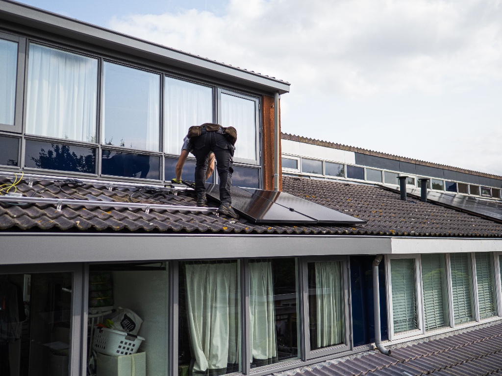 Klussers aan het werk