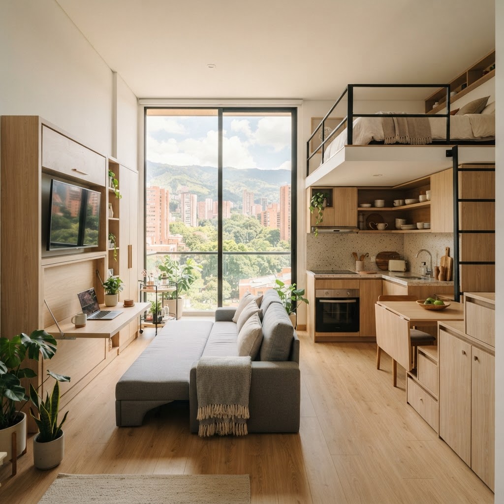 Diseño de mobiliario modular para espacios pequeños