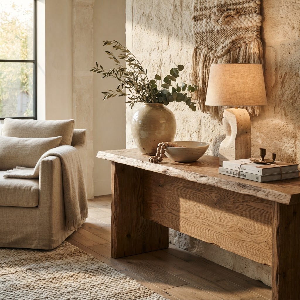 Diseño de interiores con materiales naturales
