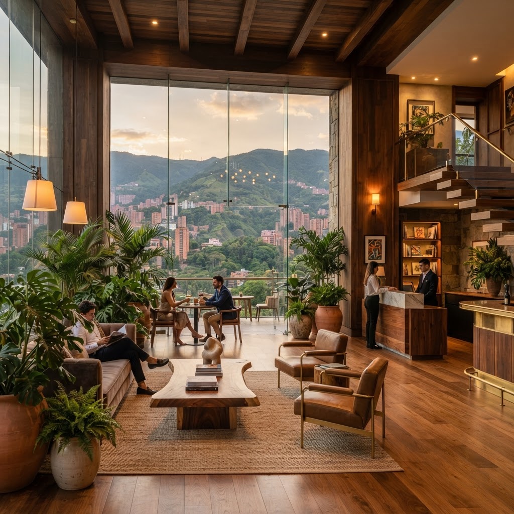 Diseño de interiores para hoteles boutique en Medellín