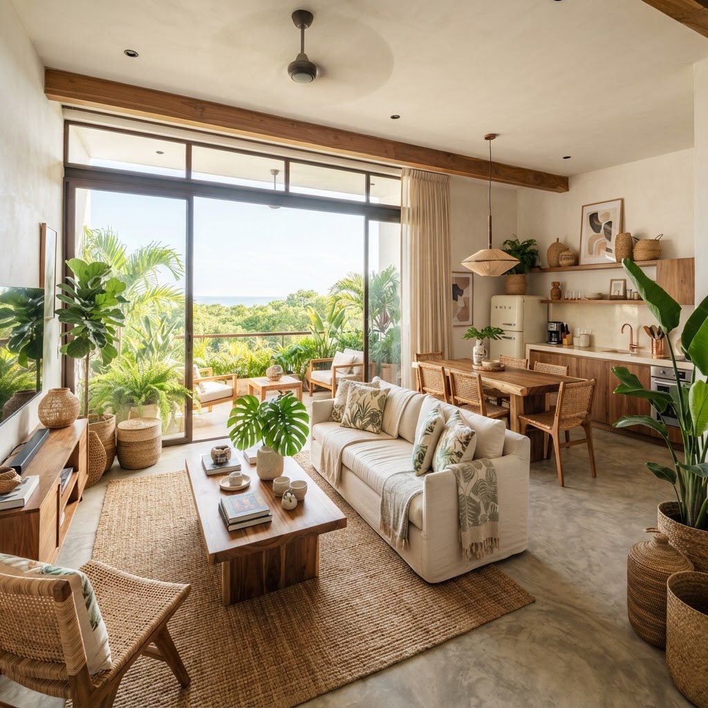 Diseño de interiores para Airbnb de lujo