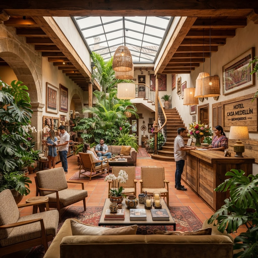 Diseño de interiores para hoteles boutique en Colombia