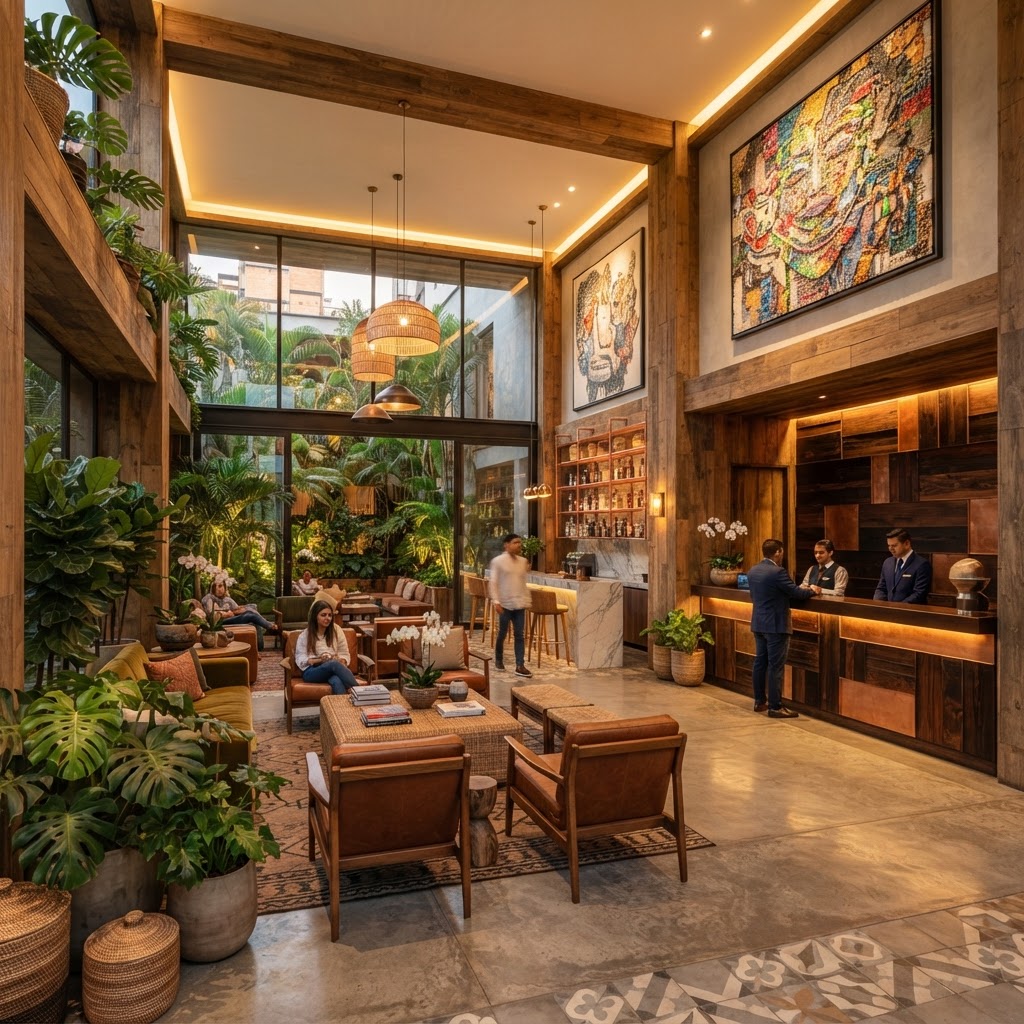 Diseño de interiores para hoteles boutique en Medellín