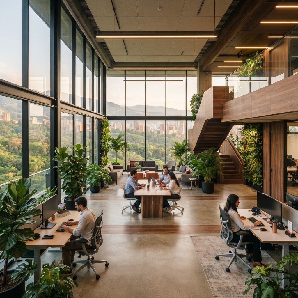 Diseño de oficinas modernas en Medellín: Tendencias 2026