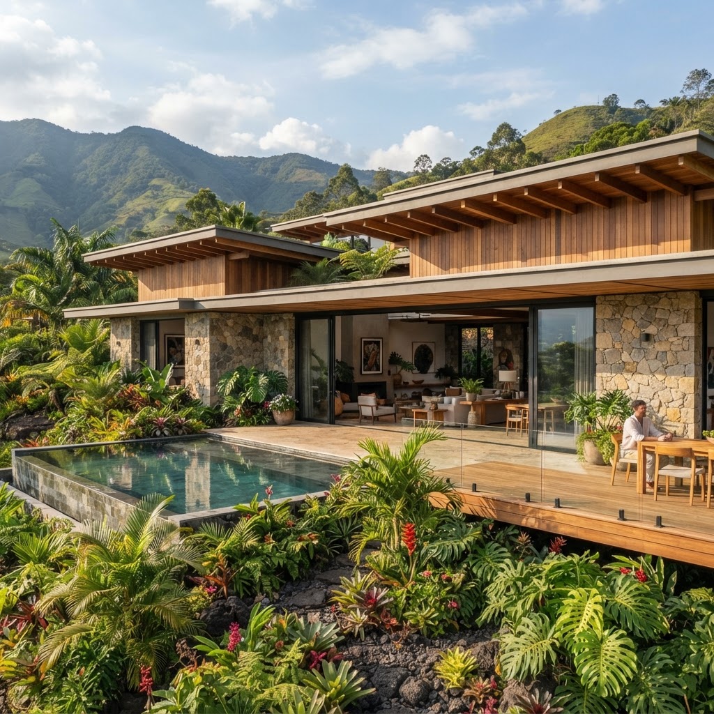 Arquitectura bioclimática para casas modernas tropicales