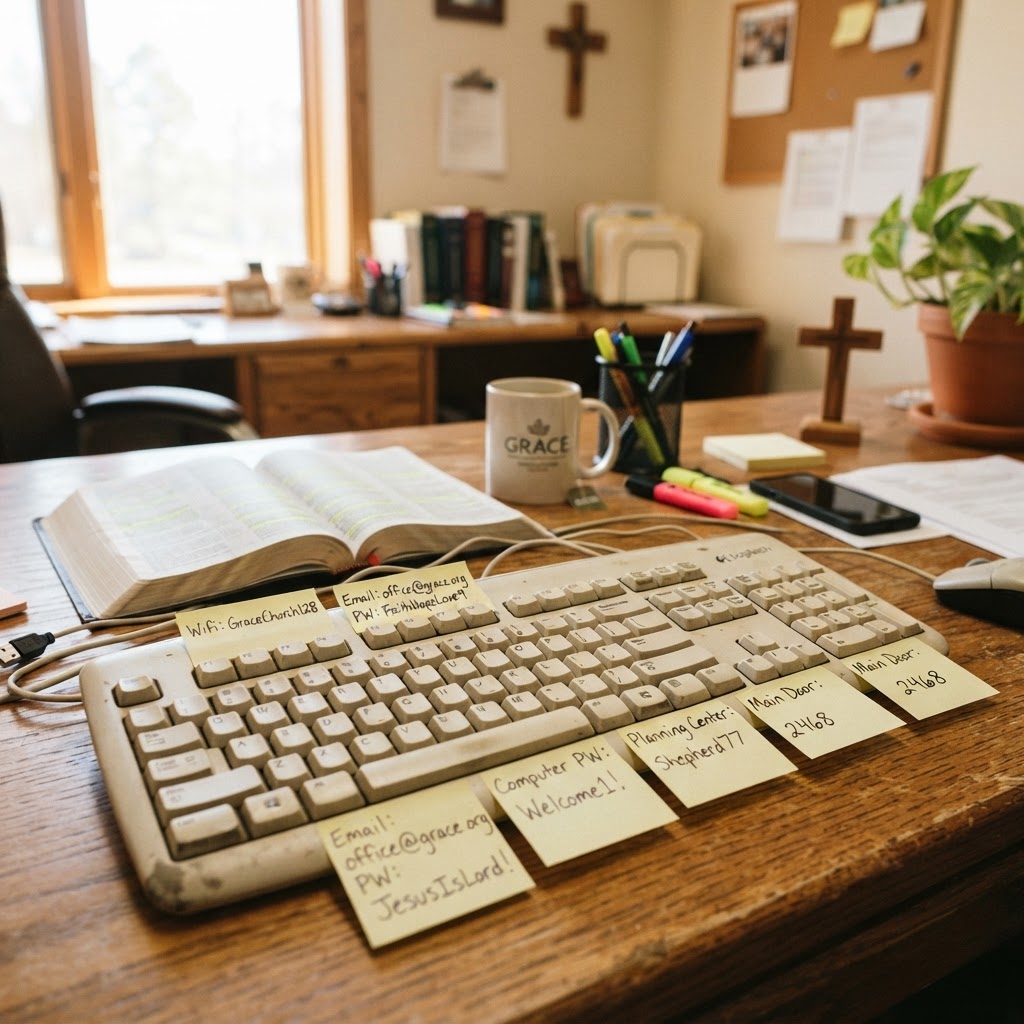 Password Managers for Church Teams: Ending the Sticky-Note Era
