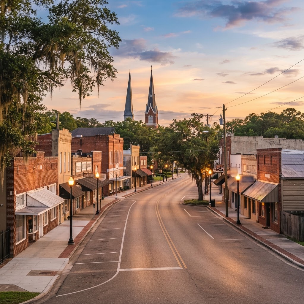 Sunset city image