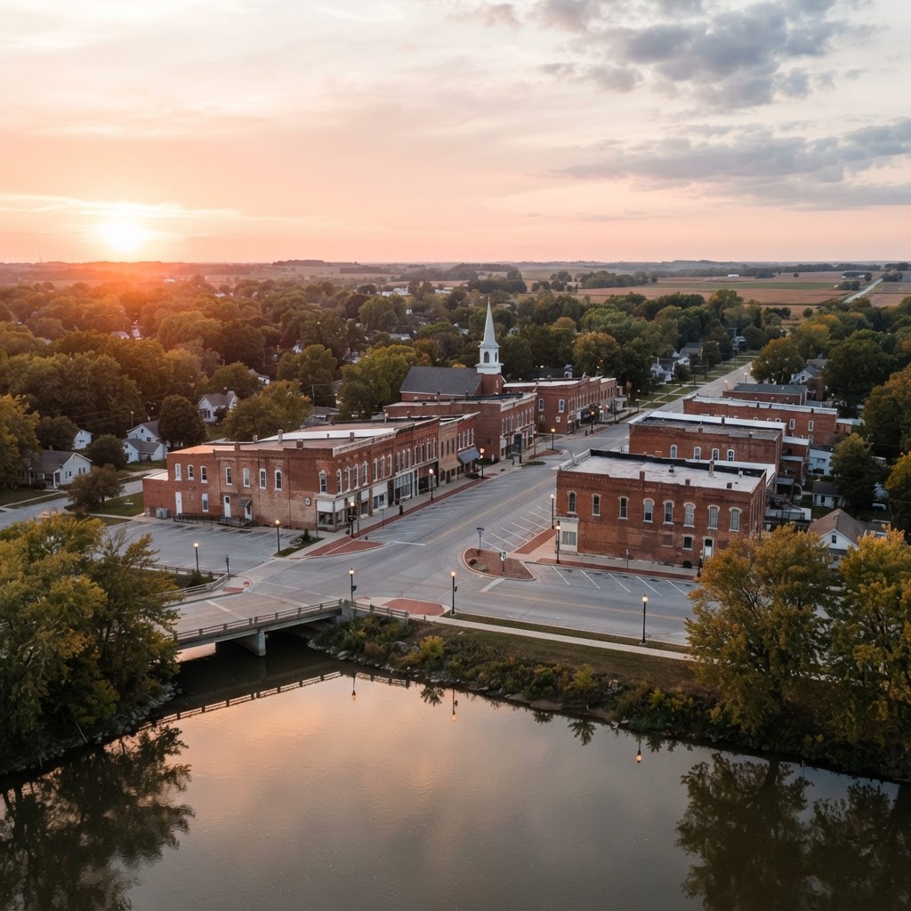 London Mills city image
