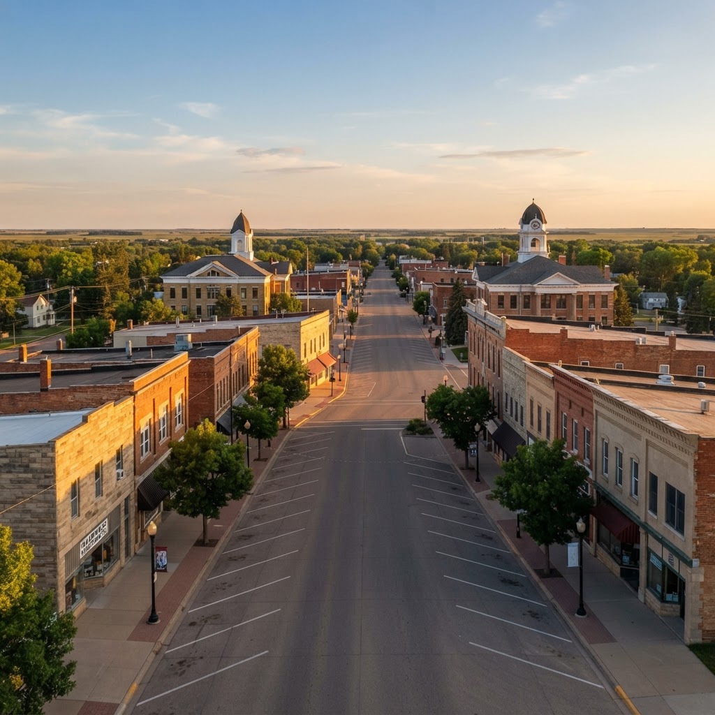 Hallock city image