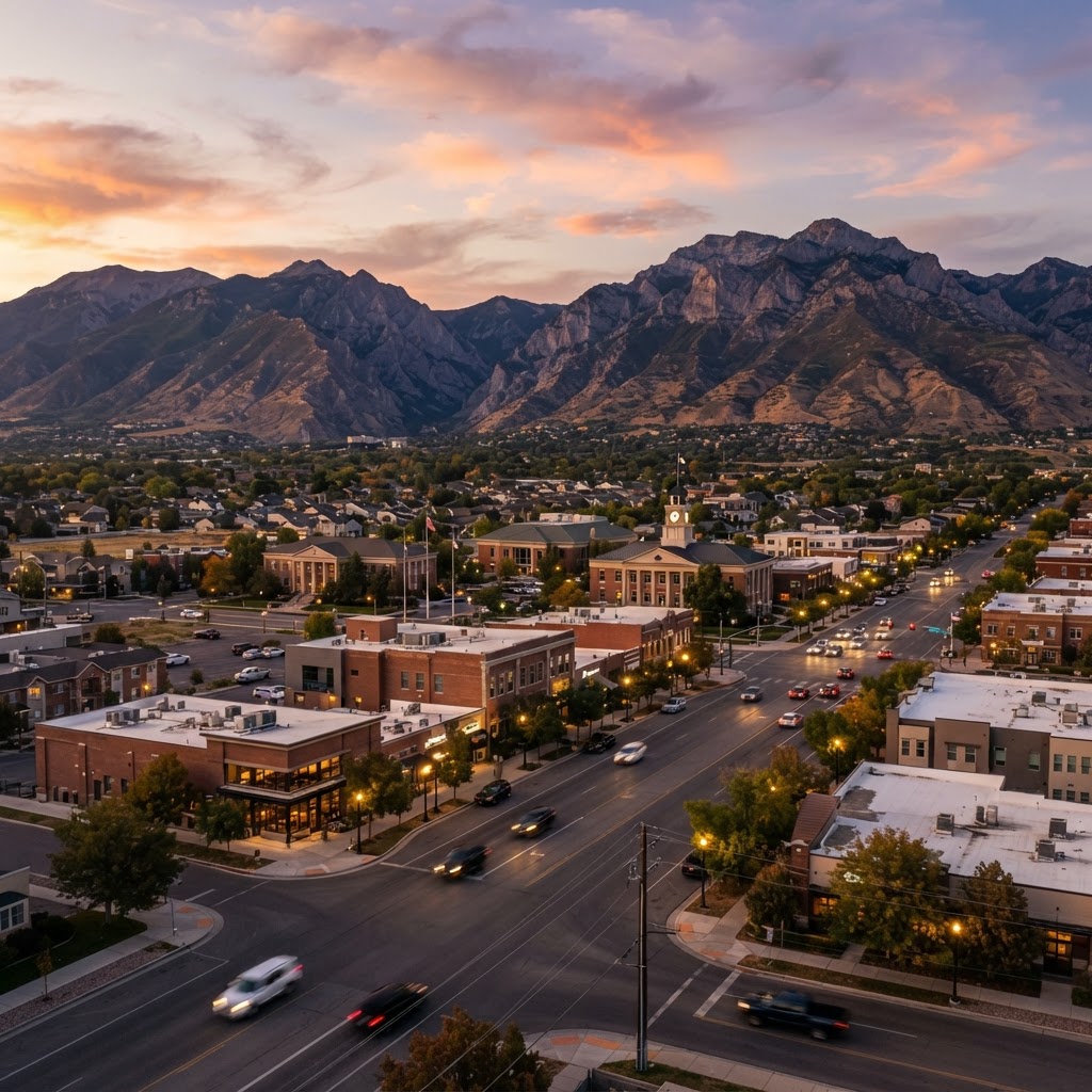 Sunset city image